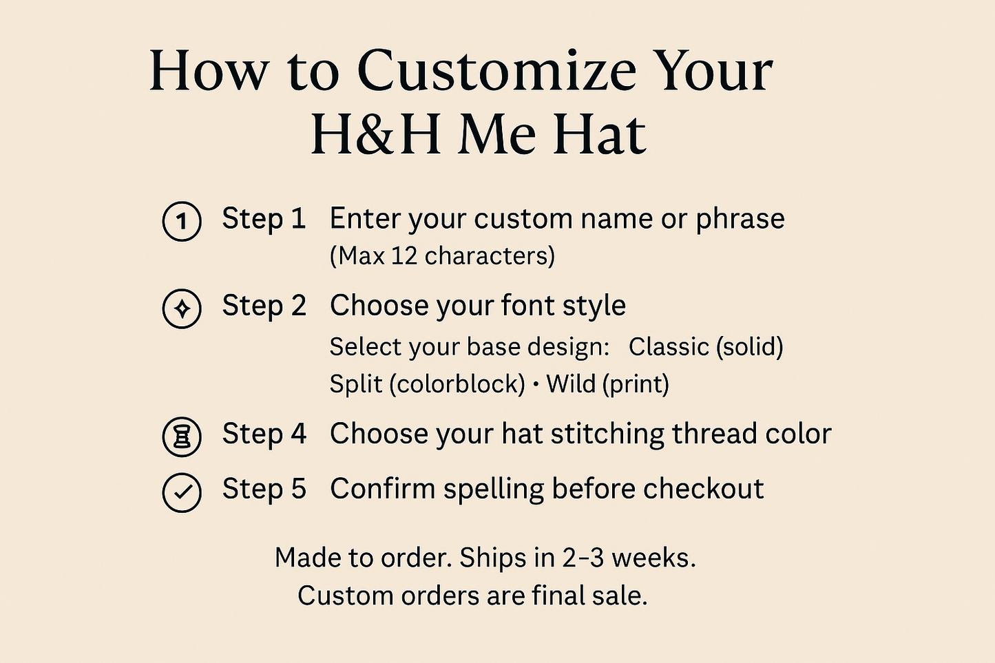 H&H Me Split - Personalized Colorblock Cap